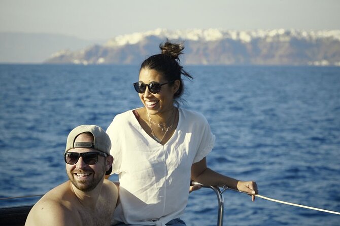 Private Luxury Santorini Catamaran Cruise with Port Pickup - What the crew adds to the experience