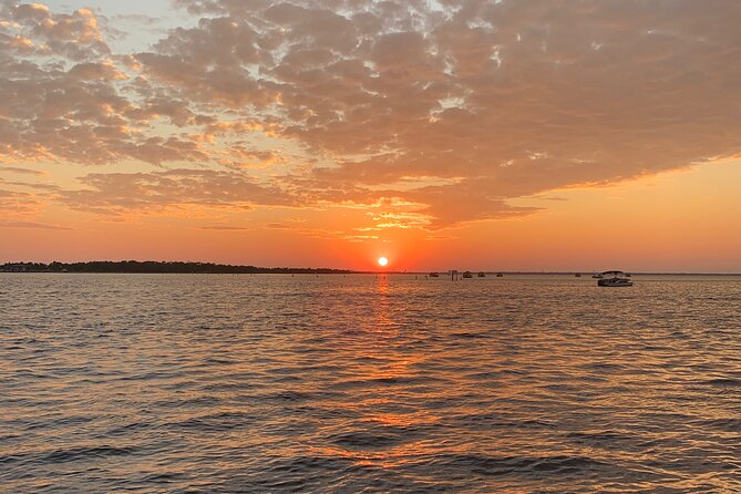 Private Luxury Sunset Cruise in Panama City Beach - Looking for dolphins across the bay
