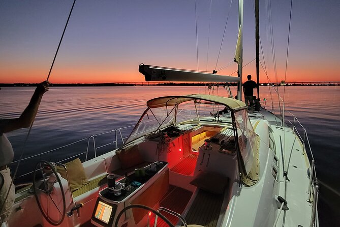 Private Luxury Sunset Sail on the 50ft Sailing Yacht Fate BYOB - The possible approach toward Fort Sumter