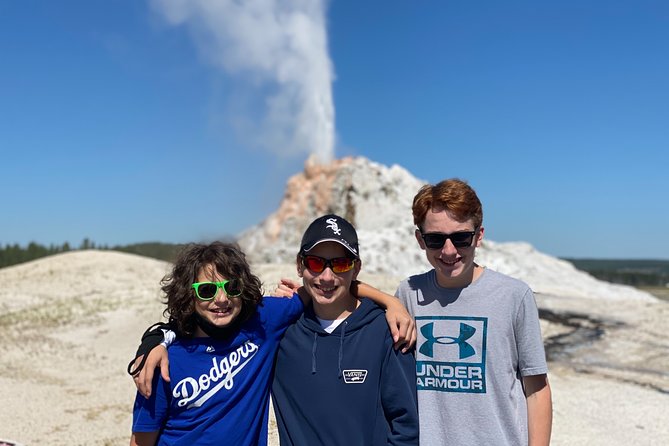 Private VIP Boutique Yellowstone Day Tour from Gardiner MT - West Thumb shows a caldera beside the lake