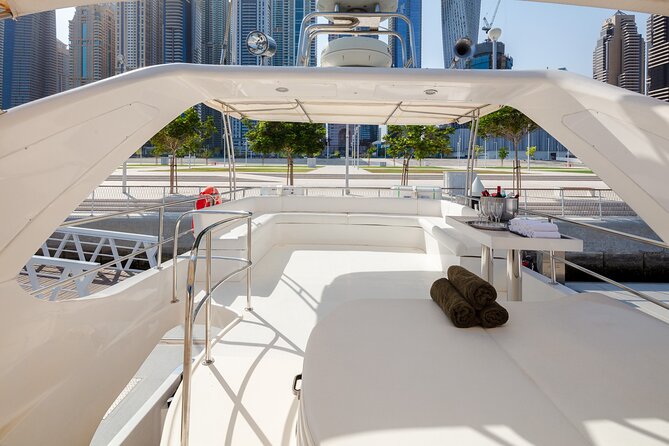 Private Yacht Dubai: Rent 61 ft Luxury Yacht up to 30 people - Leaving Dubai Harbour for the city views