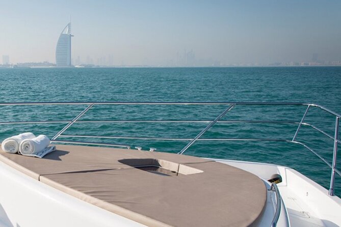 Private Yacht Dubai: Rent 61 ft Luxury Yacht up to 30 people - Atlantis The Palm and the shape of Palm Jumeirah