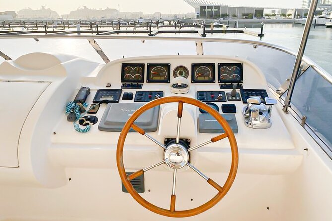 Private Yacht Dubai: Rent 61 ft Luxury Yacht up to 30 people - Ain Dubai and the Bluewaters skyline