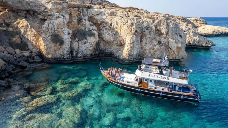 Protaras: Luxury Blue Lagoon Cruise / 3H, 2 Swim Stops - What the $23 cruise actually gives you