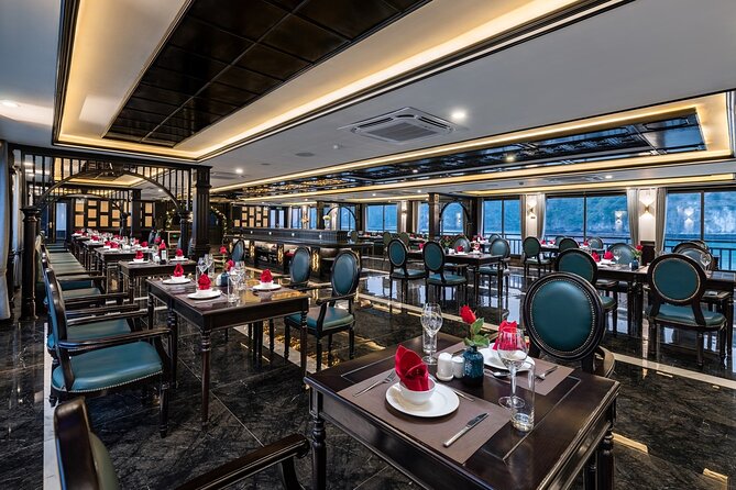 RITA CRUISE - LUXURY 5 STAR CRUISE in HALONG BAY from HANOI - Dinner, service, and the first night onboard