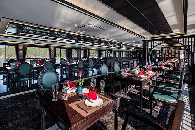 RITA CRUISE - LUXURY 5 STAR CRUISE in HALONG BAY from HANOI - Returning through Tuan Chau to Hanoi