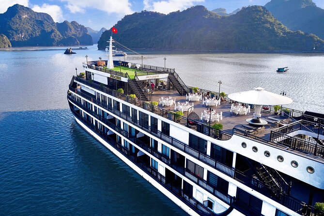 RITA CRUISE - LUXURY 5 STAR CRUISE in HALONG BAY from HANOI - Boarding Rita Cruise and settling into your cabin