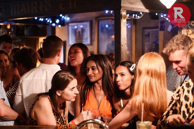 Riviera Bar Crawl Party with Free Shots and VIP Entry - Crowd size is the make-or-break issue