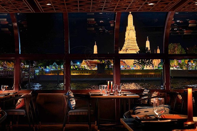 Saffron Luxury Dinner Cruise: A Journey on the River of Kings - Santa Cruz Church and the Grand Palace after dark