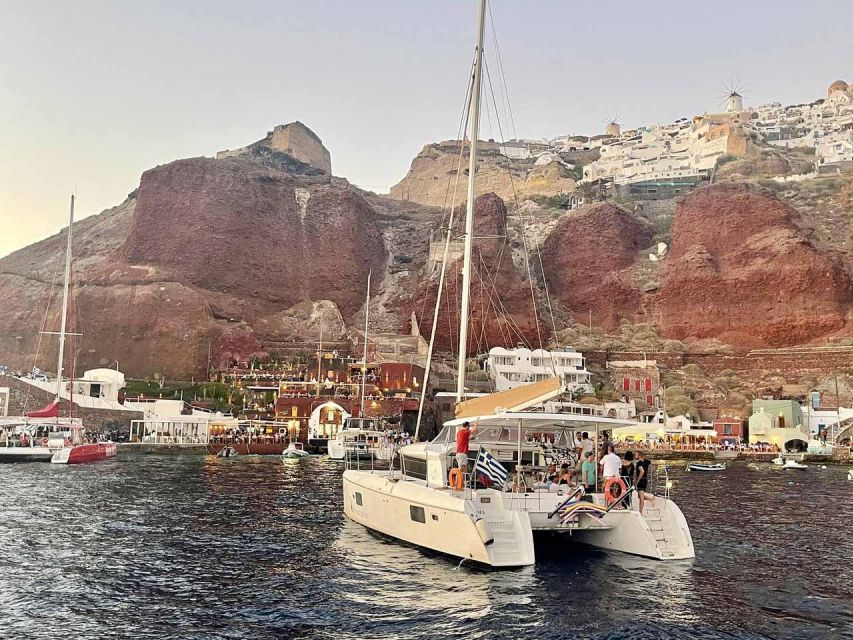 Santorini: Luxury Caldera Cruise with Full Greek Meal - What the $176 price includes