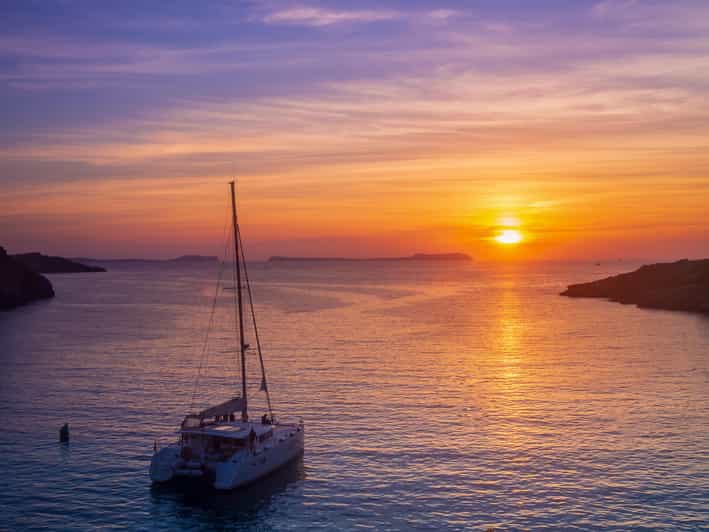 Santorini: Luxury Sunset Cruise with Dinner, BBQ, and Drinks - Starting with a hotel pickup and a one-hour ride