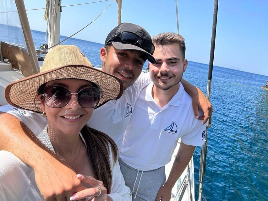 Santorini: Luxury Sunset Cruise with Dinner, BBQ, and Drinks - Thirasia, dinner, and the open bar