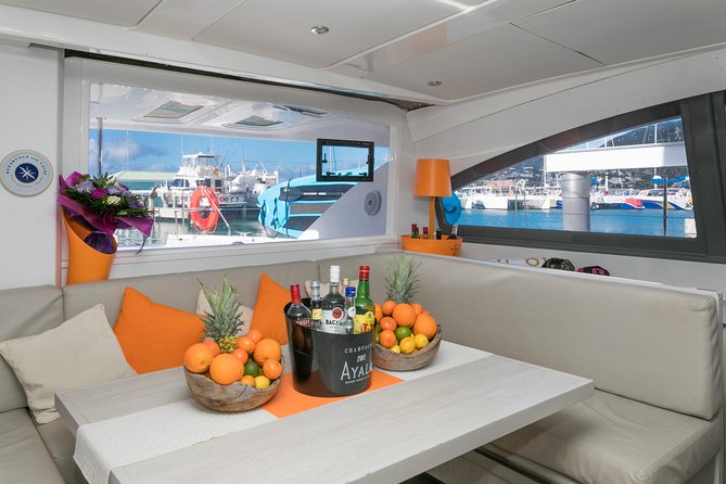 St Maarten Luxury Catamaran Full-Day Group Charter - Sailing past St. Maarten’s coast