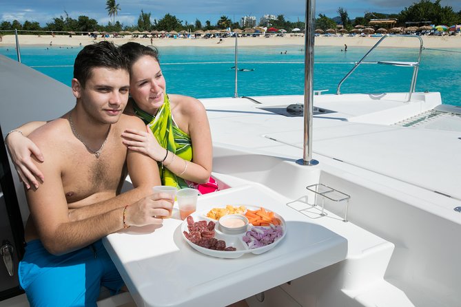 St Maarten Luxury Catamaran Full-Day Group Charter - Tintamarre Island and the turtle stop