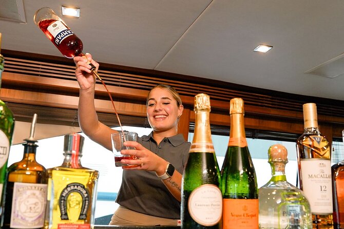 Sunseeker Superyacht: VIP Dining, Premium Drinks & Music - Daytime swimming and night dining