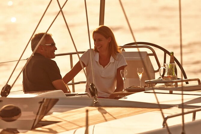 Sunset On A Luxury Sailboat From Port Olimpic - The Sunset Is the Main Event