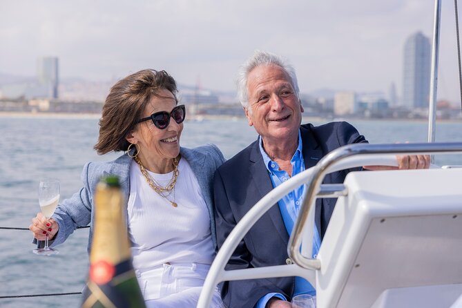 Sunset On A Luxury Sailboat From Port Olimpic - Captain Christian and the Onboard Atmosphere