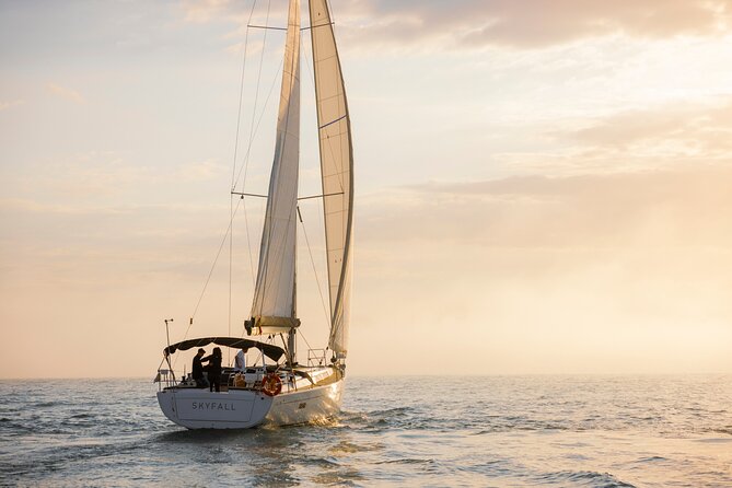 Sunset On A Luxury Sailboat From Port Olimpic - Drinks, Snacks, and the Possibility of a Swim