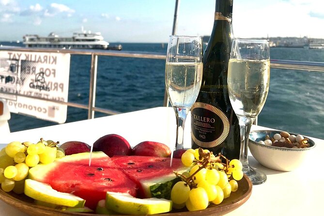 Sunset or Daytime Istanbul Guided Luxury Yacht Cruise with Snacks - Çırağan Palace and the return toward the city