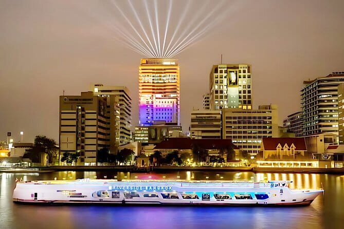 The Luxury White Cruise Experience - Royal Barges and Rama VIII Bridge