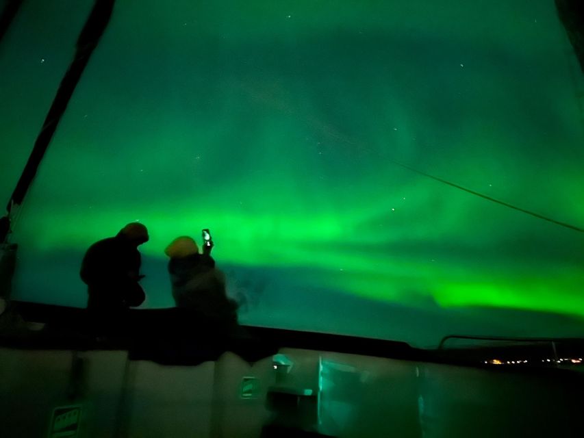 Tromso: Luxury Northern Lights Cruise with Hot Tub & Dinner - Grindøysundet and the search for clear sky