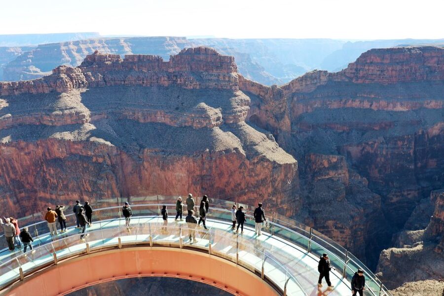 Vegas: VIP West Rim Helicopter Tour + Skywalk Option - Guano Point for wide canyon views