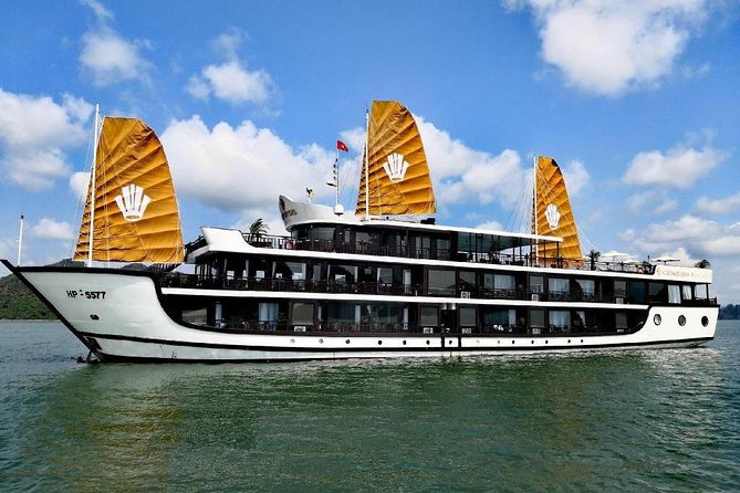 Velar of the Sea - 5 Star Luxury on Halong Bay 2 days 1 night - Day 1: lunch, limestone islands, and time on the water