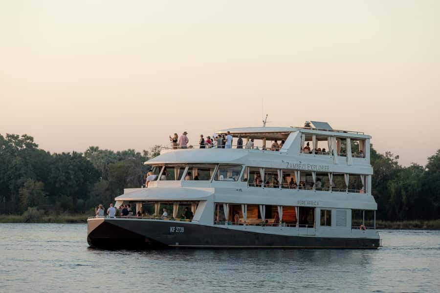 Victoria Falls: 2-Hour Luxury Zambezi River Sunset Cruise - Boarding the boat and choosing your deck