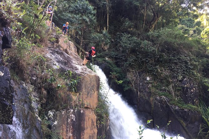 VIP Adventure Tour- Dalat Canyoning/Snapling/Rappeling - The 25-meter waterfall is the day’s main test