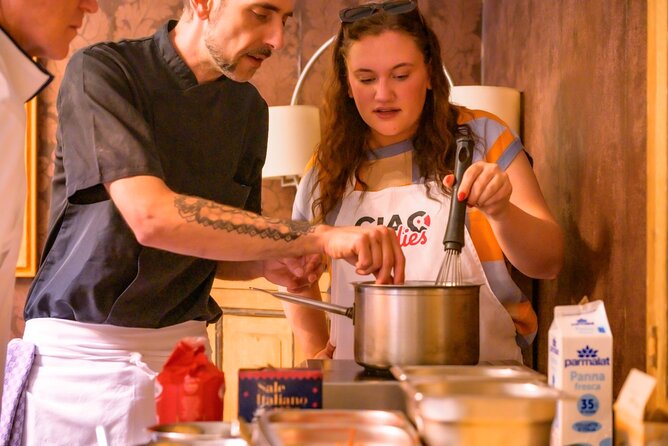 VIP Cooking Class with Carbonara, Pesto Making, Lasagna & Cannoli - The meal, wine, and value of the $119.21 price