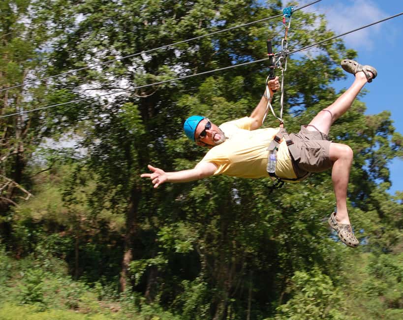 VIP DayPass | ATV's, Zip Lines, Horse Riding| Hotel & Cruise - Eight zip lines above the Dominican countryside