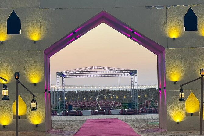 VIP Desert Safari Abu Dhabi with Private Seating Area - Sandboarding and the desert photo session