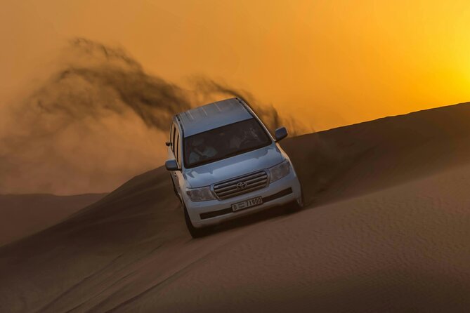 VIP Desert Safari Camel Ride Sand Boarding & BBQ Dinner - Dune Bashing Across Dubai’s High Red Dunes
