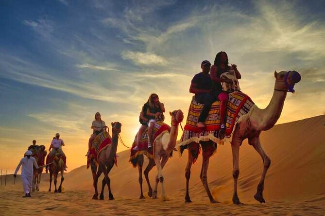 VIP Desert Safari Camel Ride Sand Boarding & BBQ Dinner - Bedouin-Style Camp Time Before Dinner