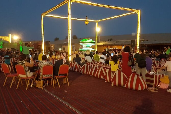 Vip Desert Safari Dubai with Camel Riding BBQ Dinner & Live Shows - Dinner and the evening performances