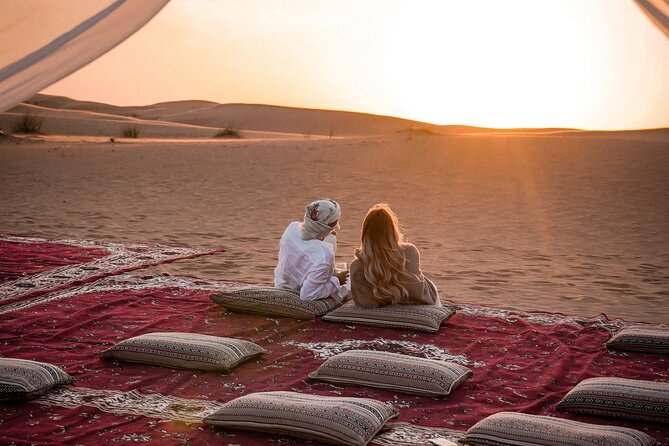 VIP Dubai Sunset Desert Safari: Camel Ride, BBQ, Unlimited Spirit - The VIP majlis changes the dinner experience