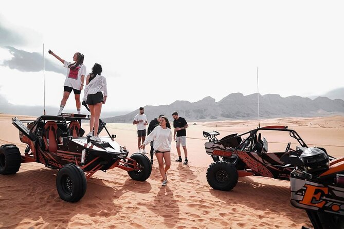 Vip Evening Desert Safari with quad bike,Camel Riding & Dinner - From Dubai streets to Lahbab’s red sands