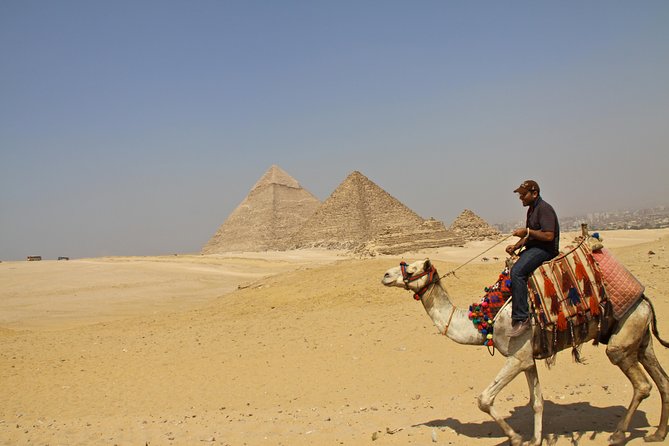 VIP Giza Pyramids,Sphinx ,Camel Ride& inside Great Pyramid Khufu - Optional lunch and shopping stops