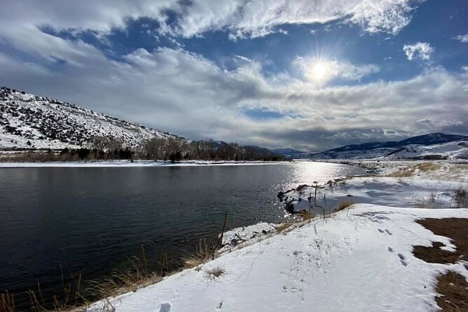 VIP Private North Yellowstone National Park Winter Excursion - Undine Falls is a short stop with a winter payoff