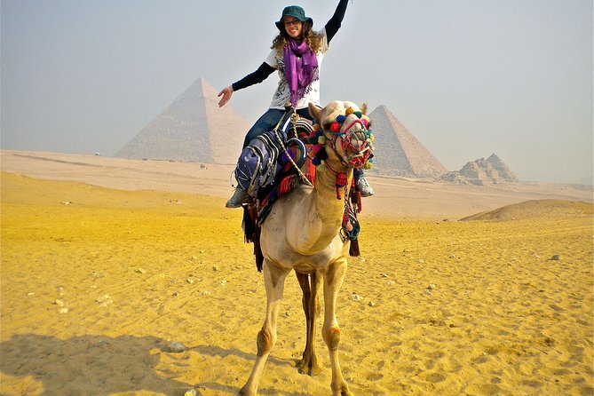VIP Private Tour Giza Pyramids Sphinx ,Camel,Inside Pyramid - The pyramids of Khufu, Khafre, and Menkaure