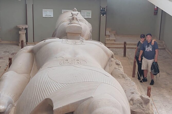 VIP Pyramid Teti , Sakkara Pyramids King Zoser & Memphis old City - The Alabaster Sphinx and the Ramses II statue