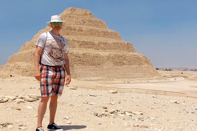 VIP Pyramid Teti , Sakkara Pyramids King Zoser & Memphis old City - Step Pyramid of Djoser: the tour’s main visual reward