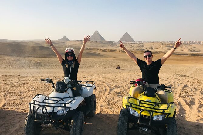 VIP Pyramids,Camel,Quad Bike(ATV) lunch,Tickets & dinner Cruise - Pickup makes the morning easier