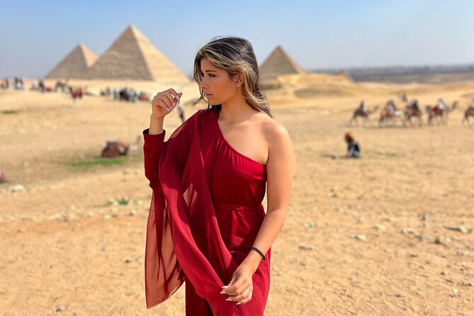 Vip Tour Giza pyramids, sphinx with Camel Ride and Vip lunch - The Panorama and the Nine-Pyramid View