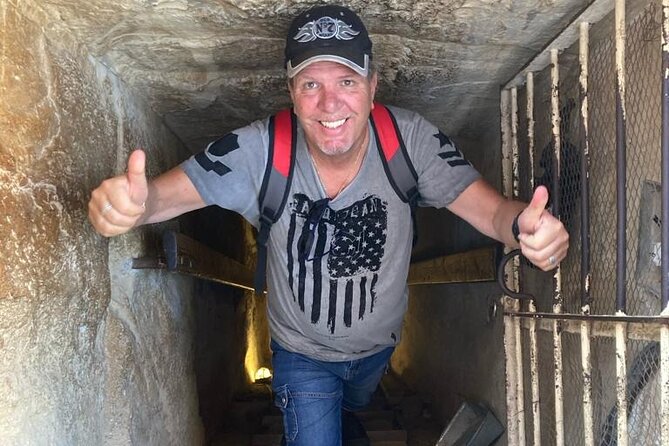 VIP Tour inside Giza Pyramids - Standing before the Great Pyramid